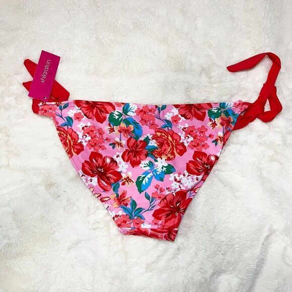 Xhilaration Multi Floral Print Juniors Side-Tie Bikini Bottom NWT‎ Medium - Picture 4 of 9